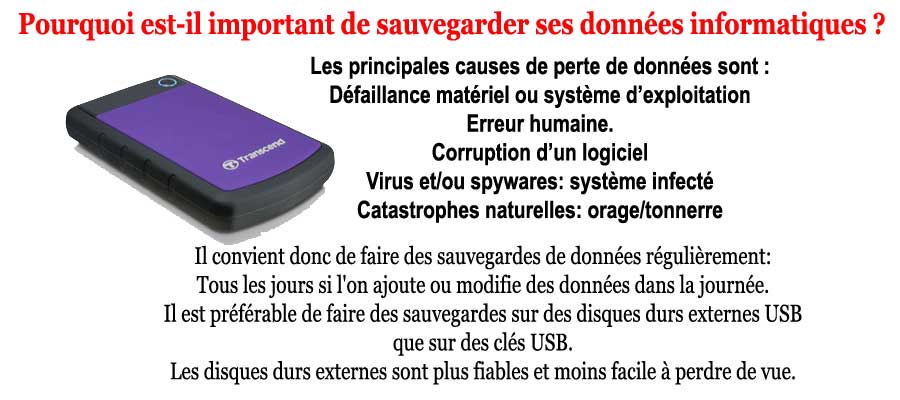 Pourquoi est-il important de sauvegarder ses donnes informatiques ?