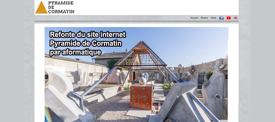 Refonte du site internet Pyramide de Cormatin par aformatique